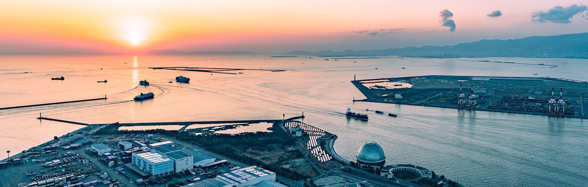 夕日